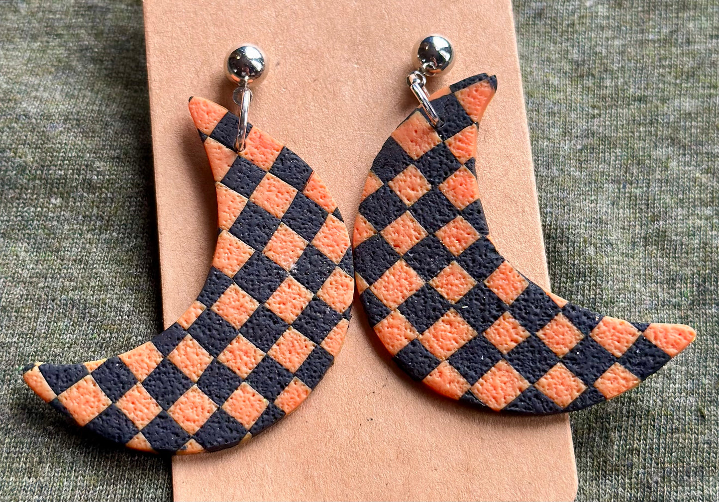 Halloween Checkered Dangles