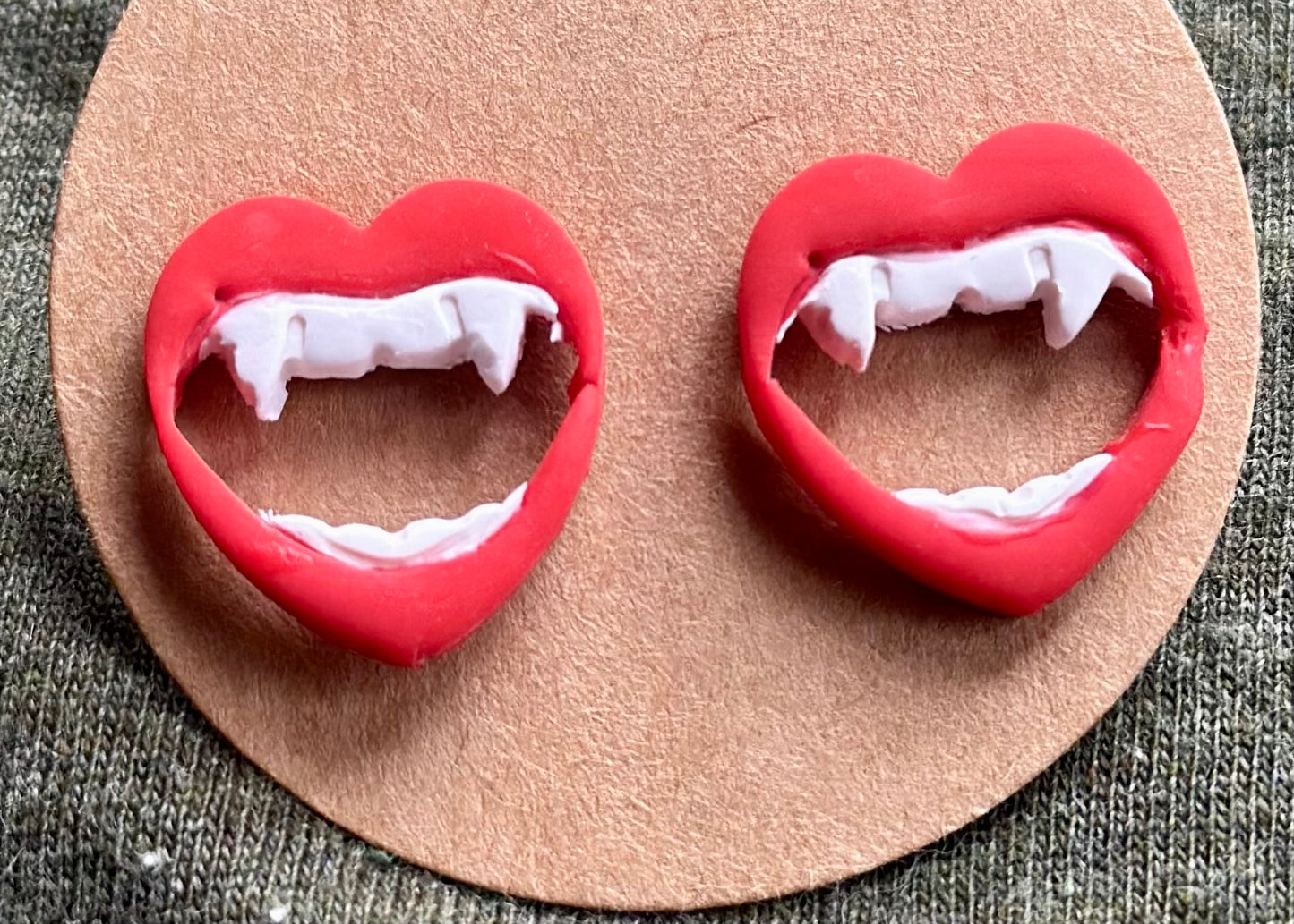 Vampire Heart studs