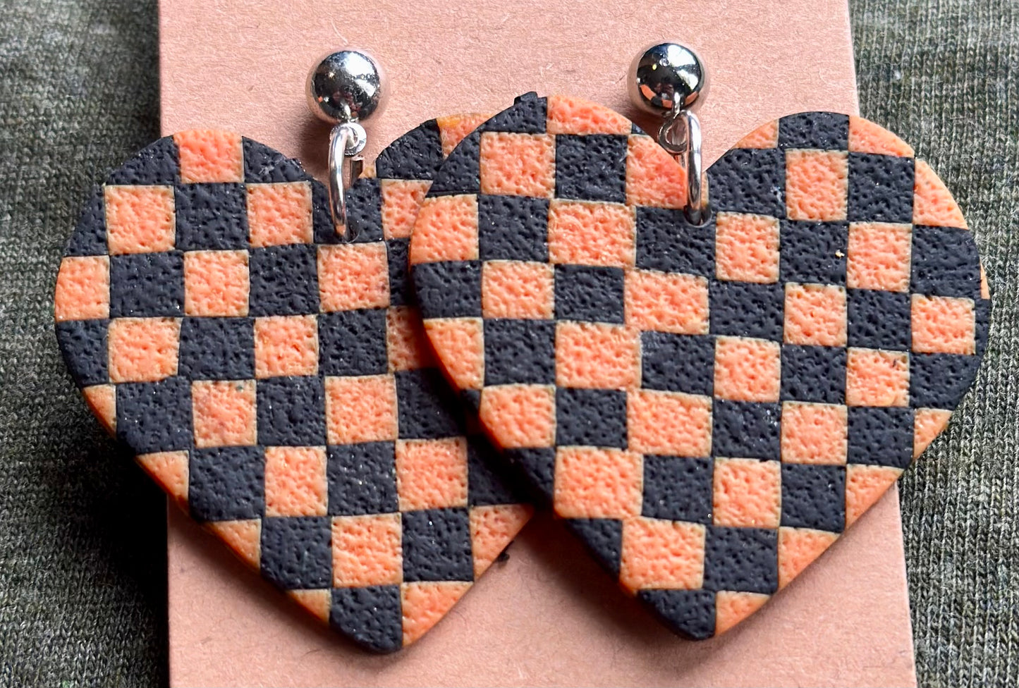 Halloween Checkered Dangles
