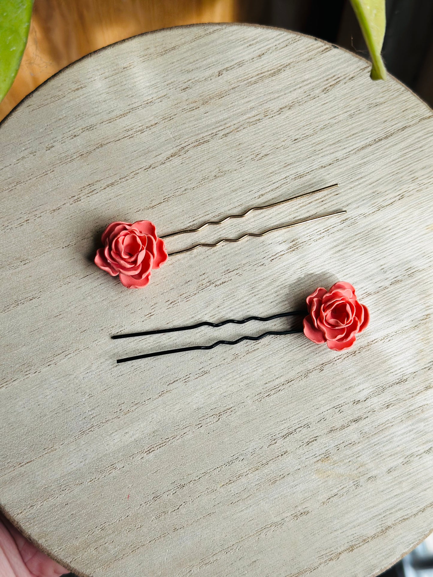 Large Flower Hairpins