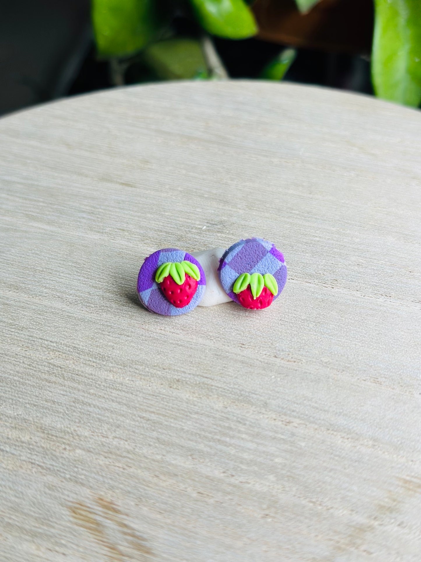 Strawberry Picnic studs