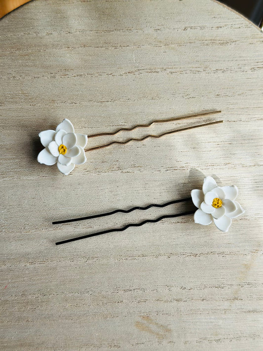 Large Flower Hairpins