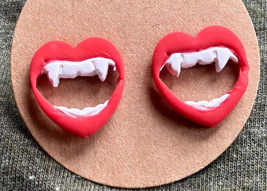 Vampire Heart studs