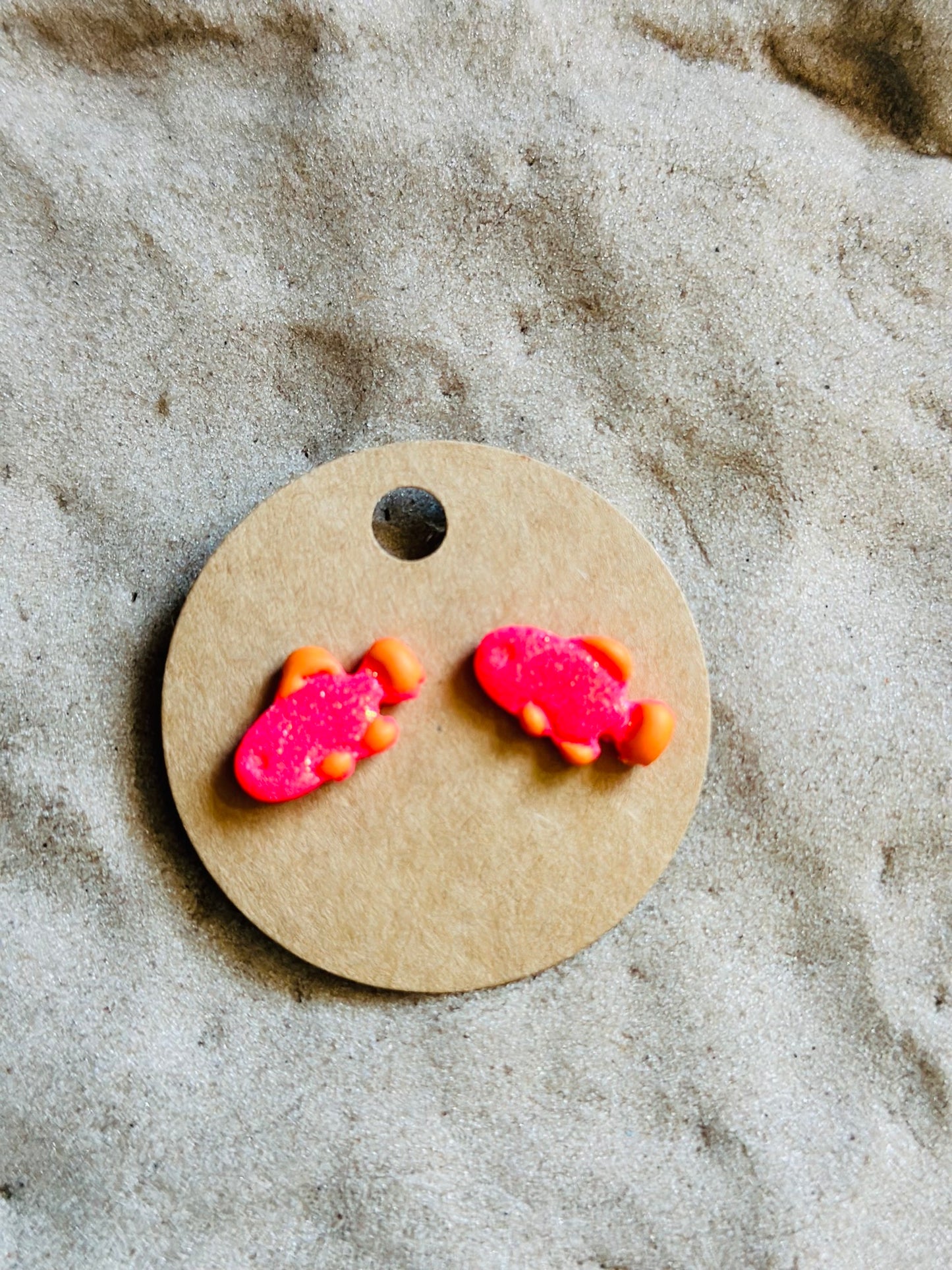 Neon Fish Studs