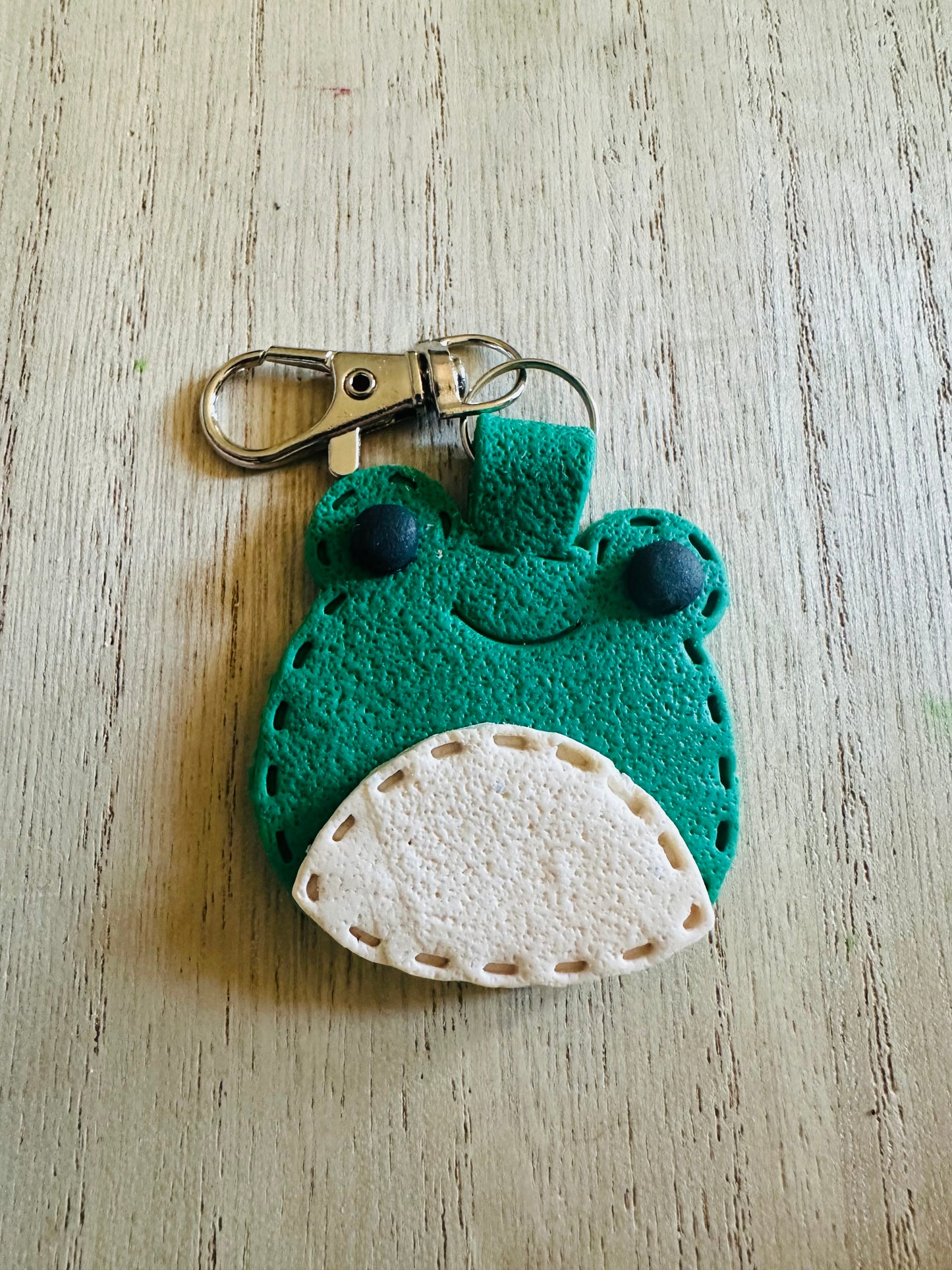 Faux Leather Keychain