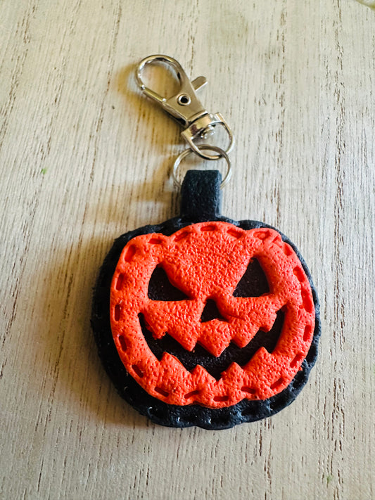 Faux Leather Keychain