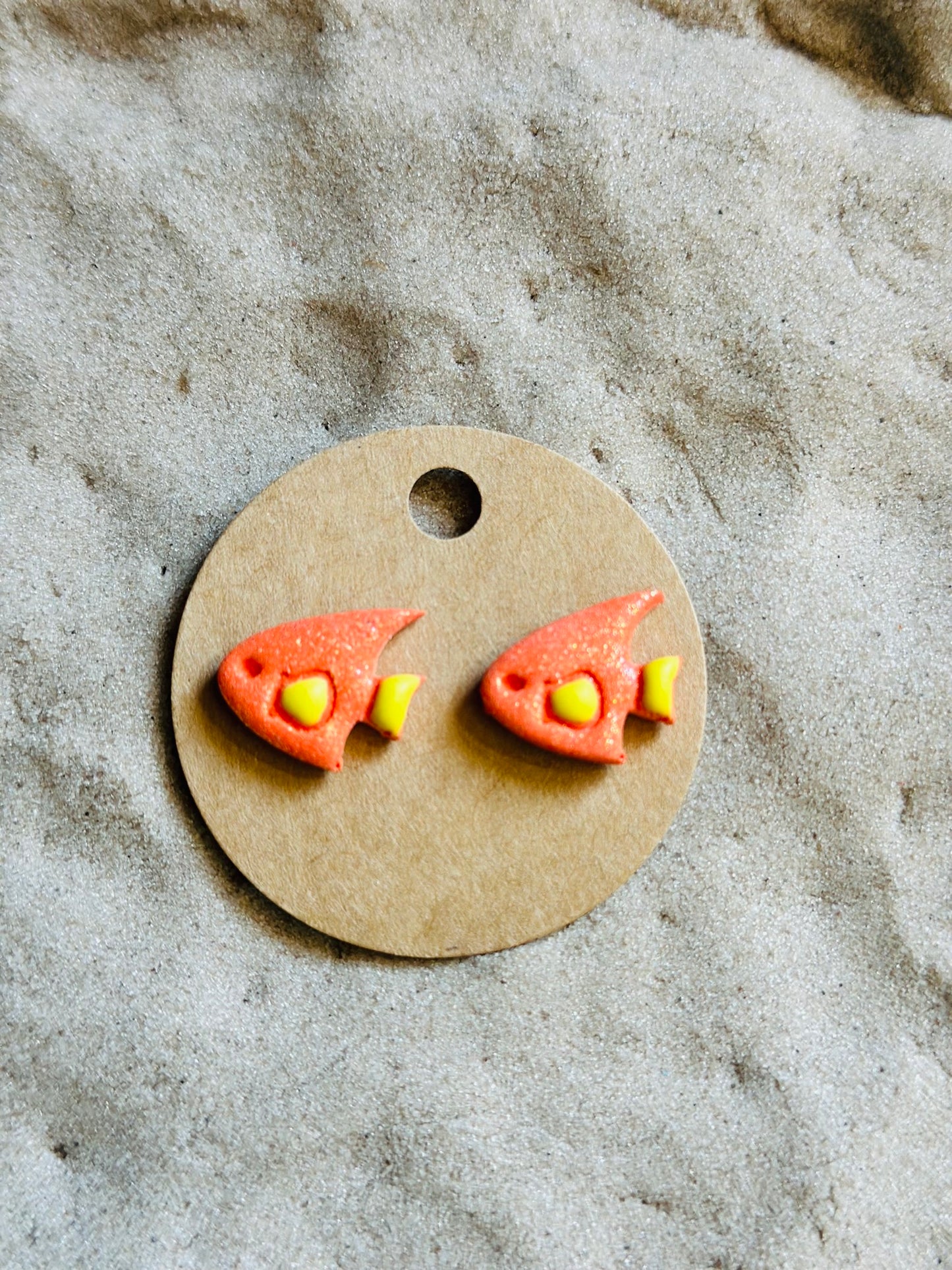 Neon Fish Studs