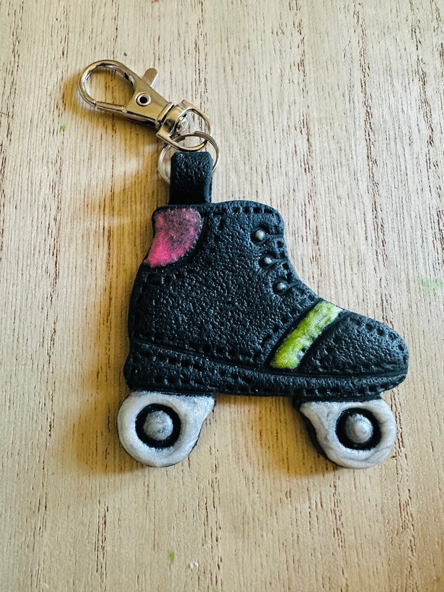 Faux Leather Keychain