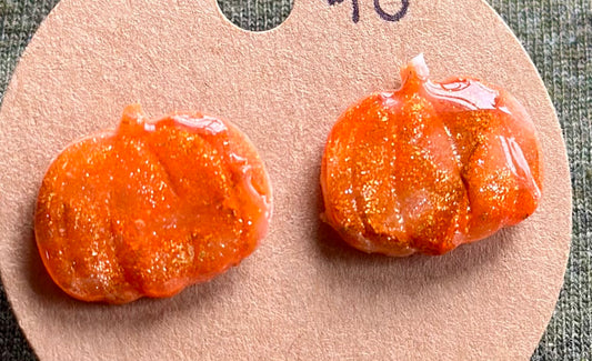 Gemstone Pumpkins Studs