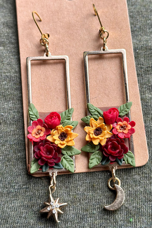 Fall Floral Dangles