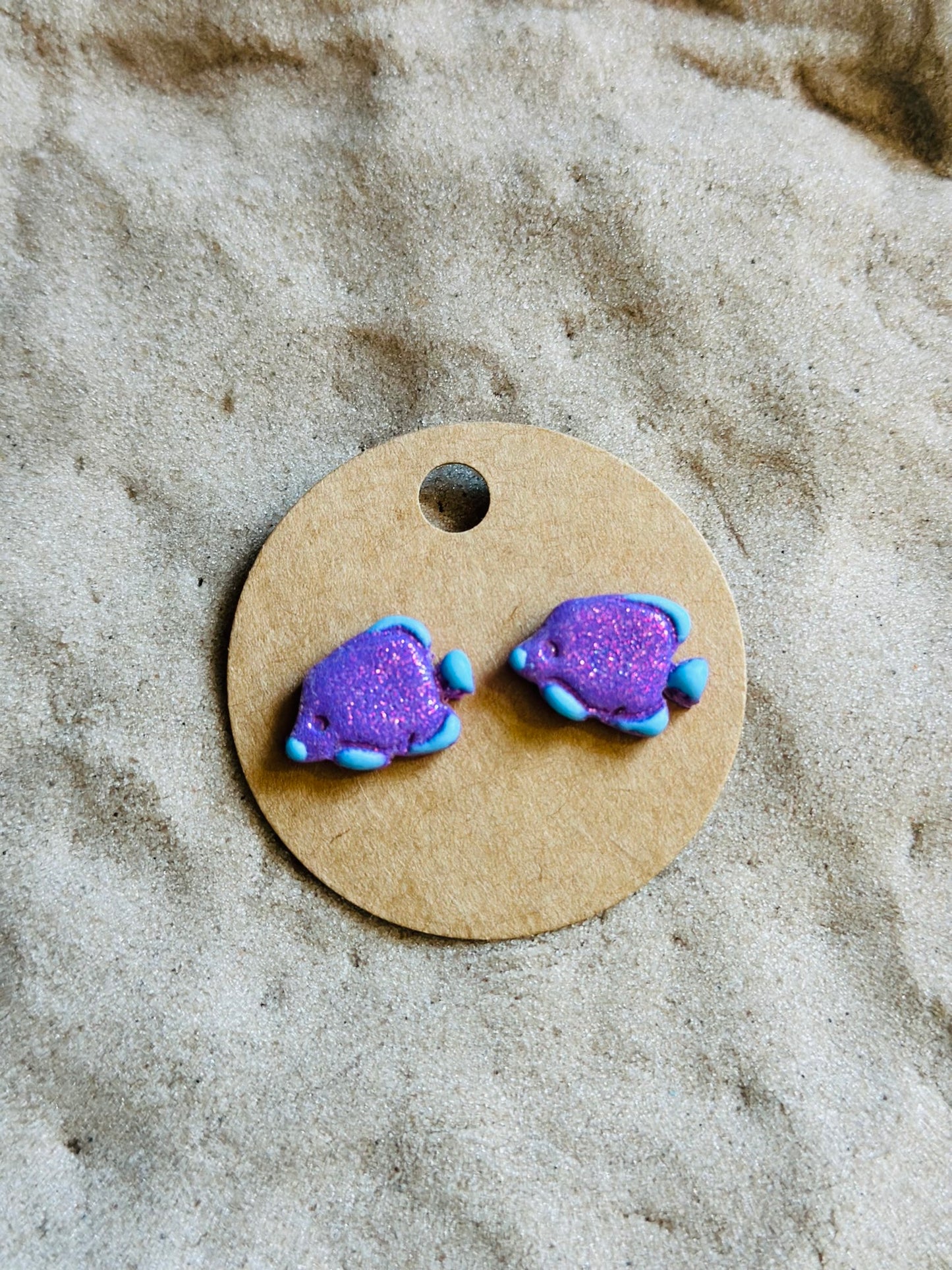 Neon Fish Studs