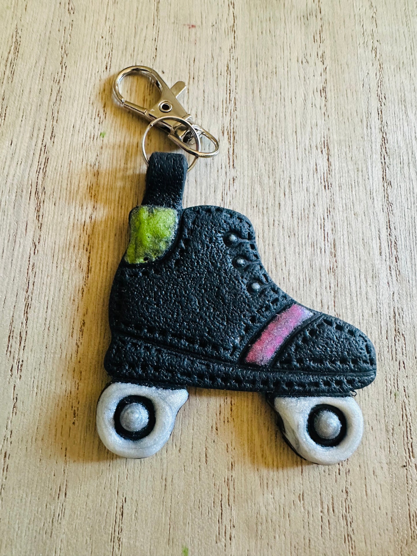 Faux Leather Keychain