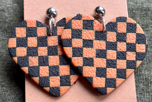 Halloween Checkered Dangles
