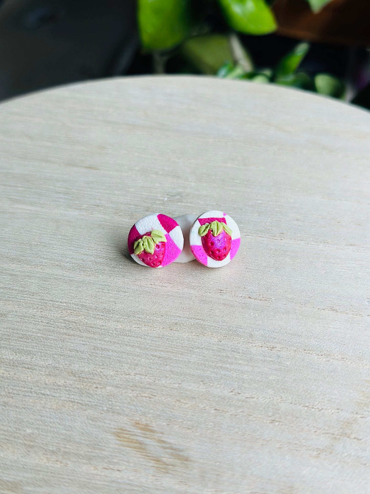 Strawberry Picnic studs