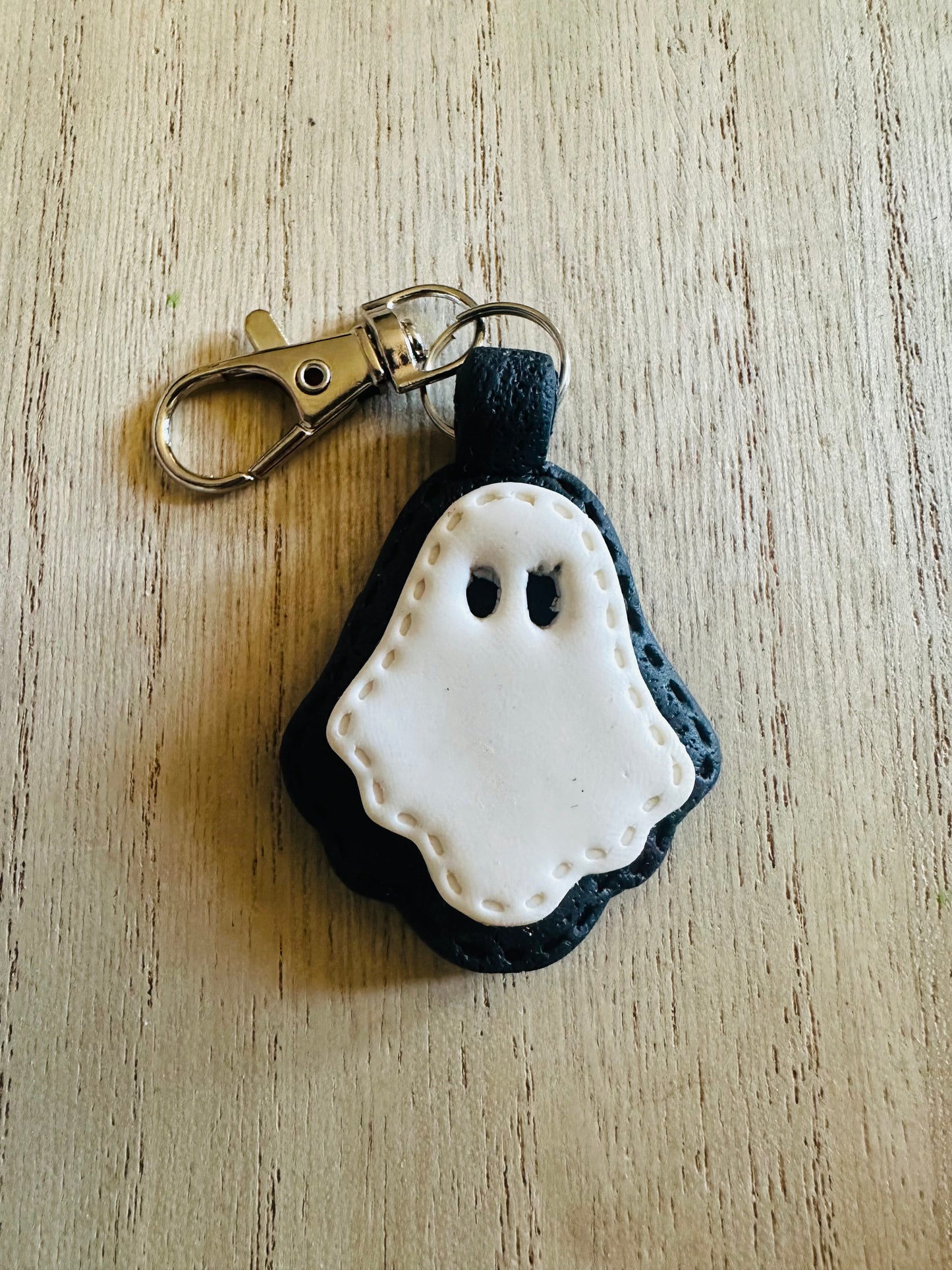 Faux Leather Keychain