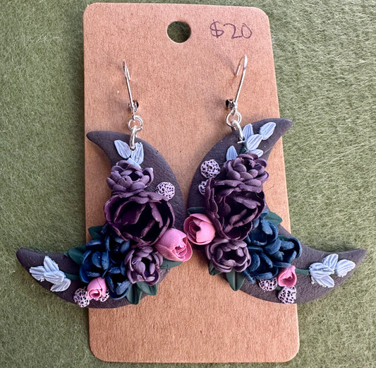 Cool Tone Floral Moons